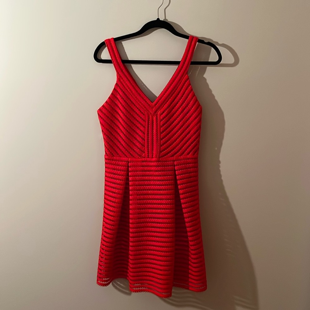 Express red A-line dress size 10